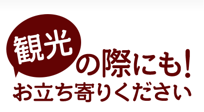 観光の際にも